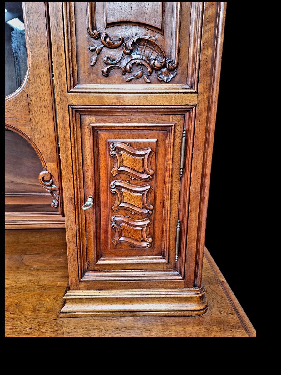 9-piece walnut dining suite in Louis XV style.