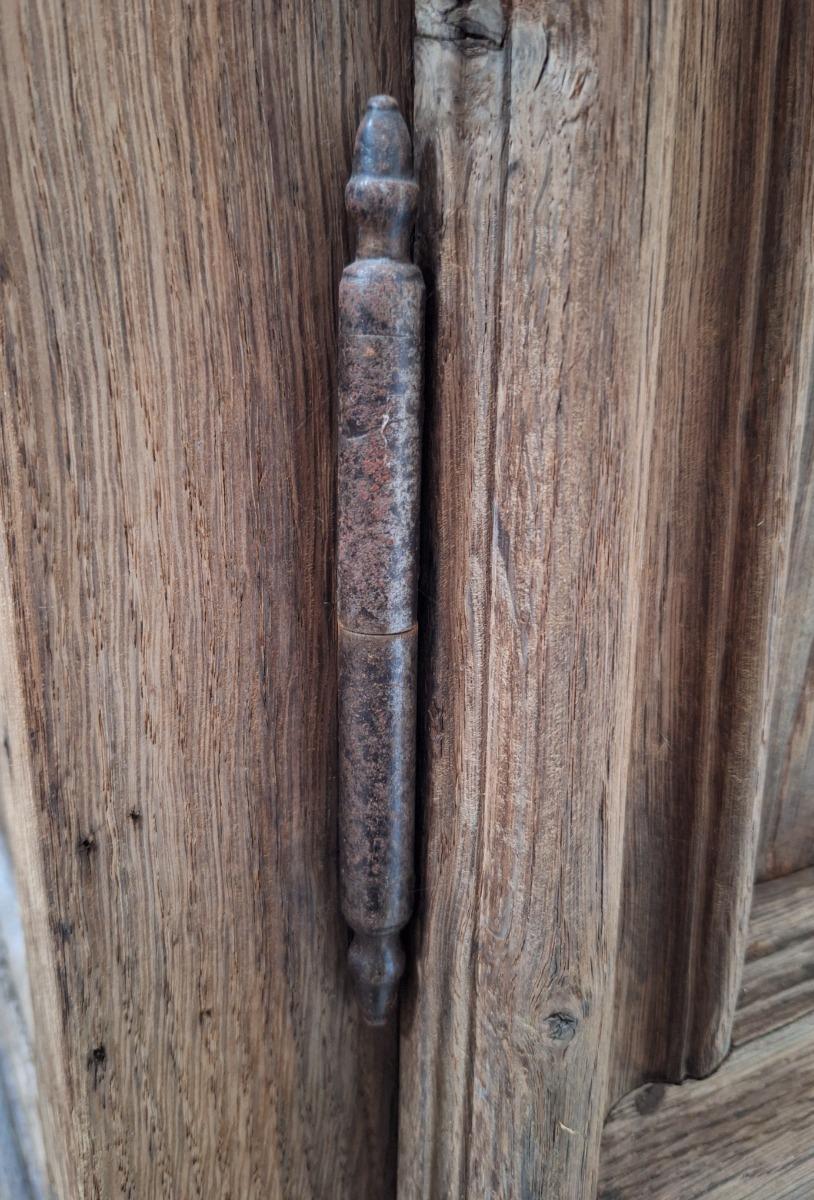 A 17th century massive oak cupboard.