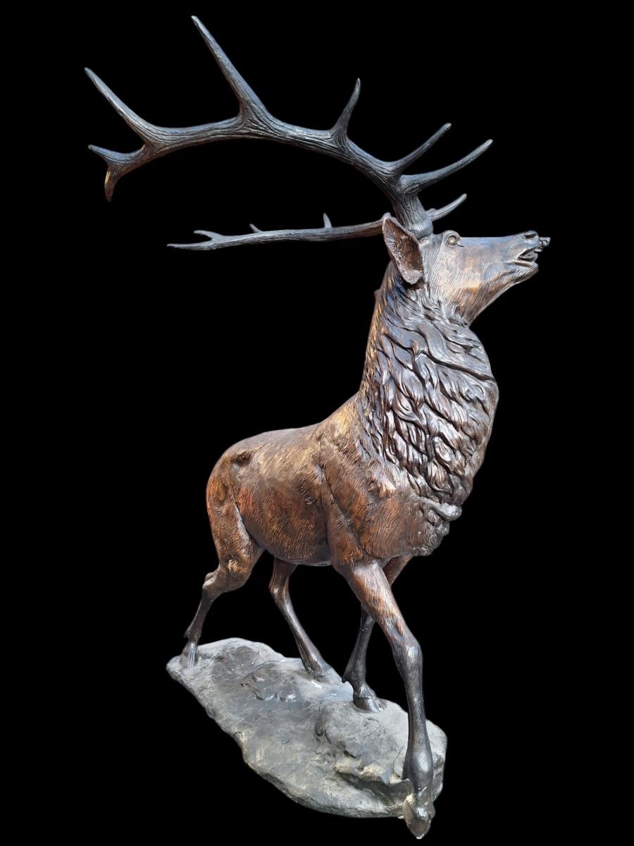 A bronze decorative antler.