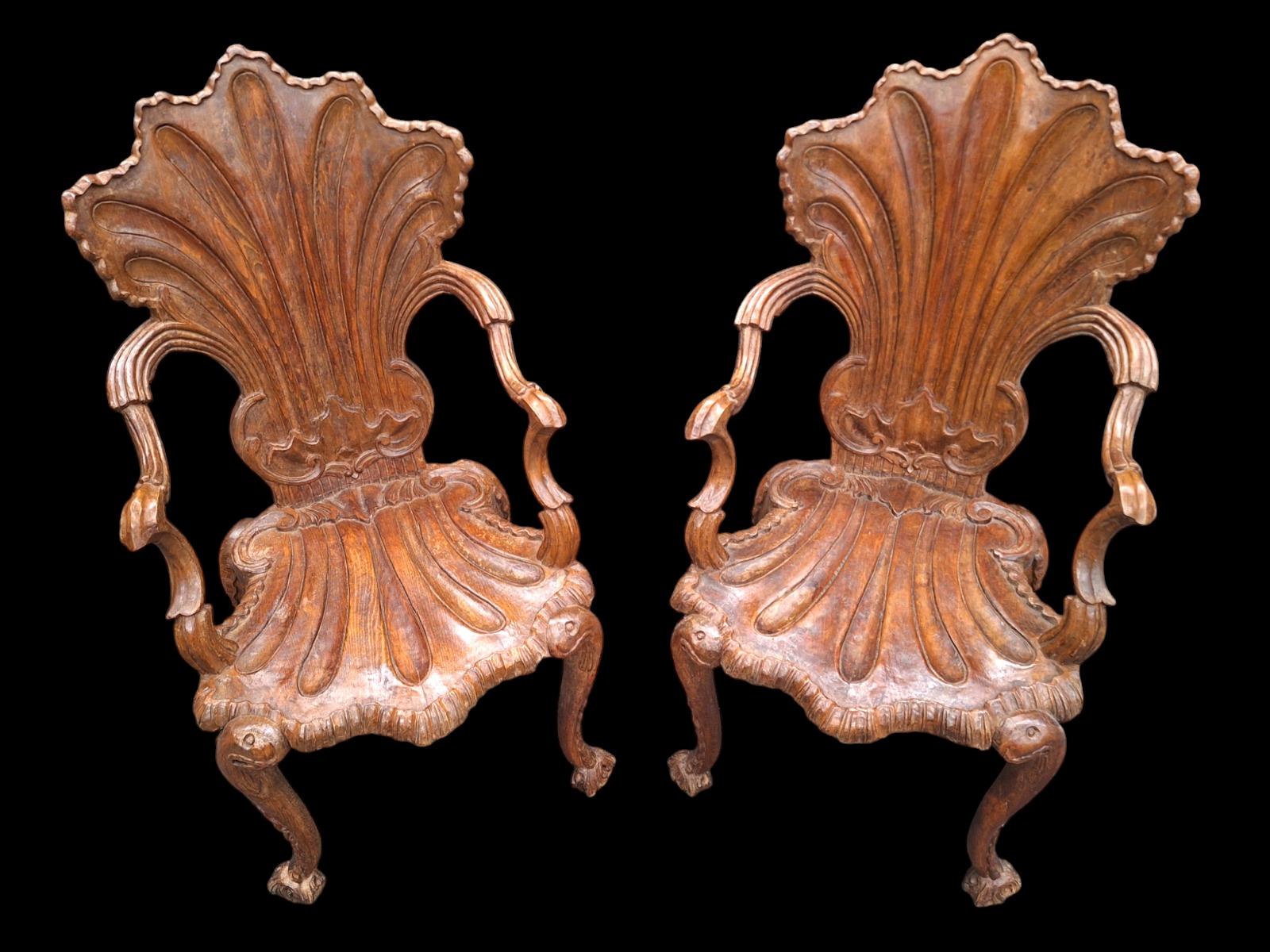 A nice Venetian style Suite of Grotto Furniture