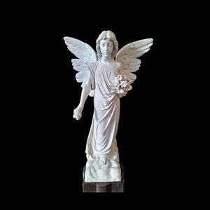 A white marble angel.