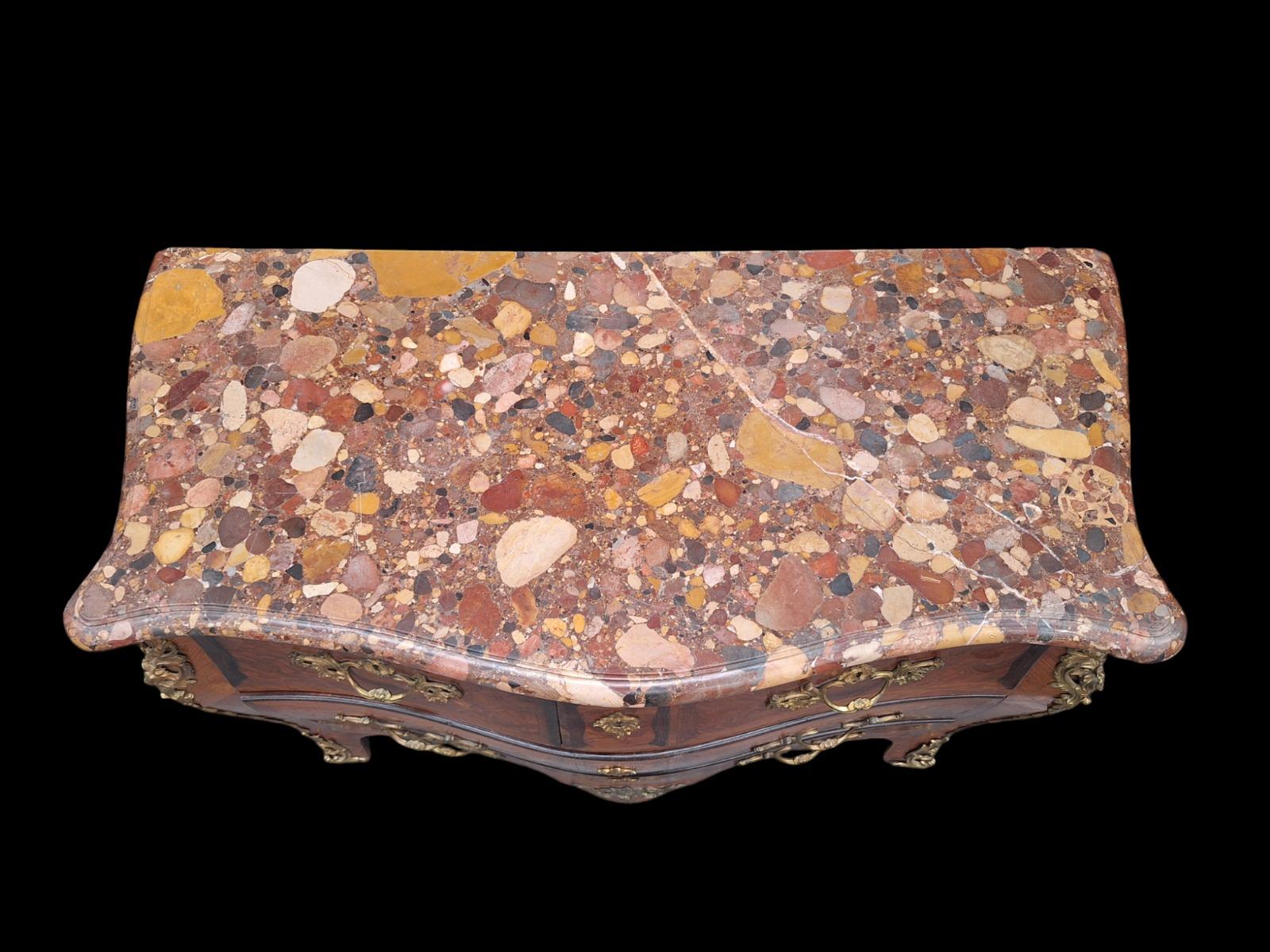  An 18th Century Chest Of Drawers In Marquetry Stamped Joseph Schmitz.