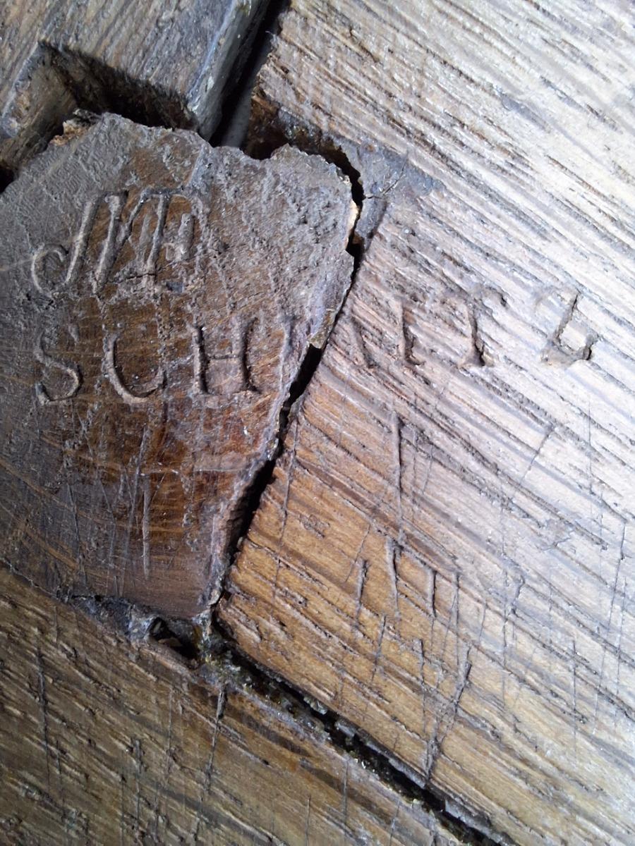  An 18th Century Chest Of Drawers In Marquetry Stamped Joseph Schmitz.