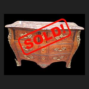  An 18th Century Chest Of Drawers In Marquetry Stamped Joseph Schmitz.