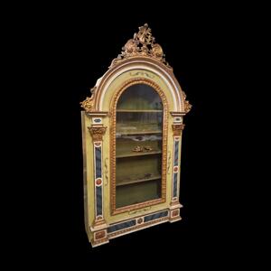 Baroque style display cabinet.