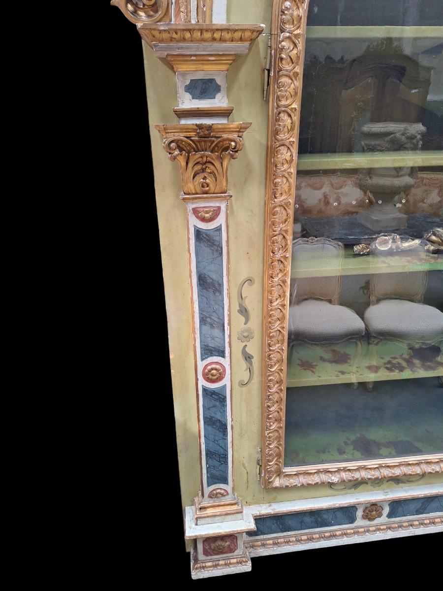 Baroque style display cabinet.