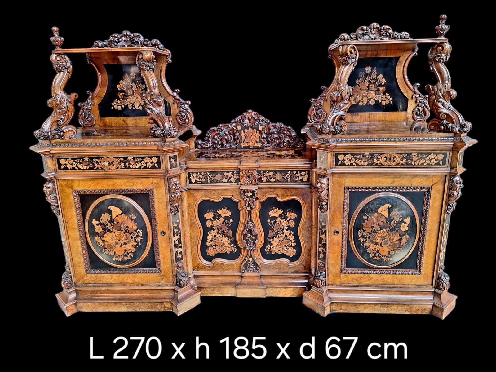 Baroque style dresser Napoleon III period