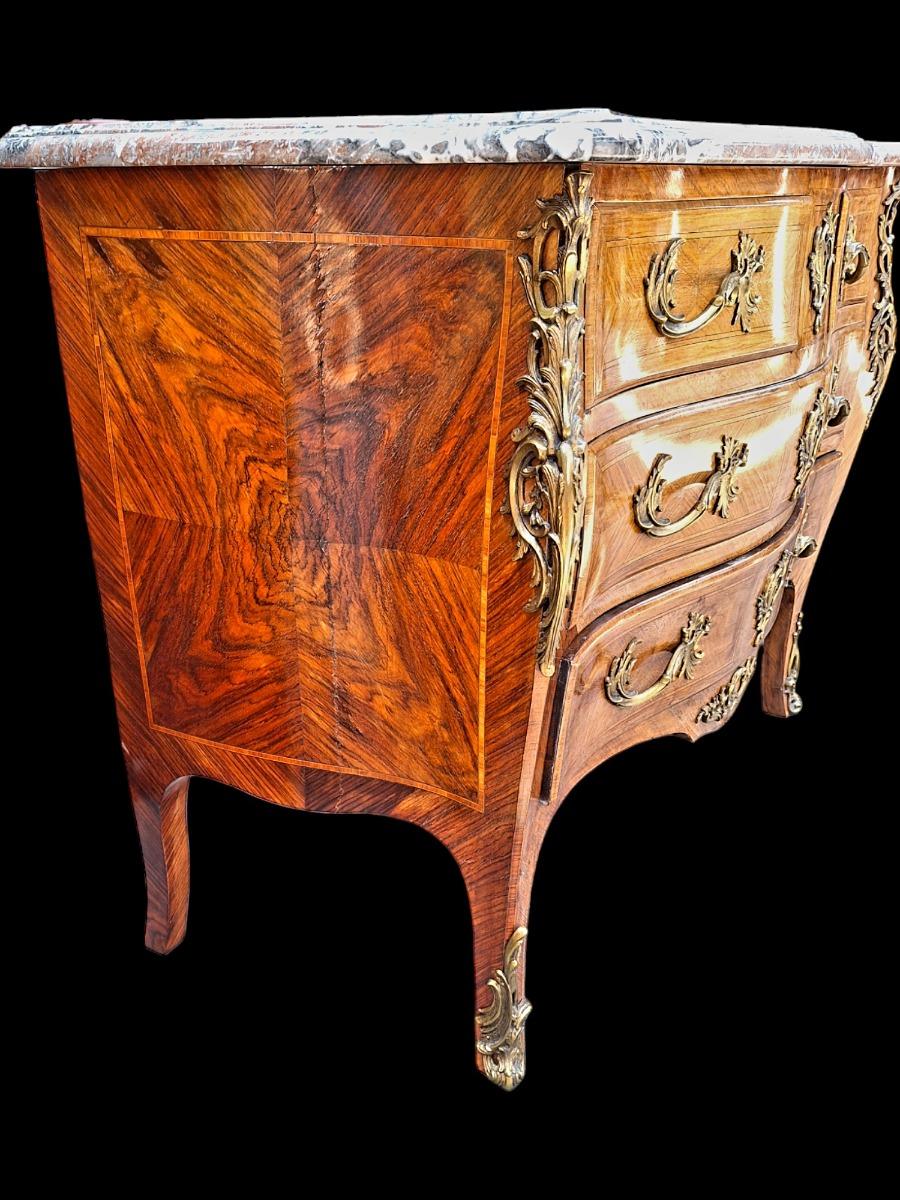 Commode Louis XV style marquetry