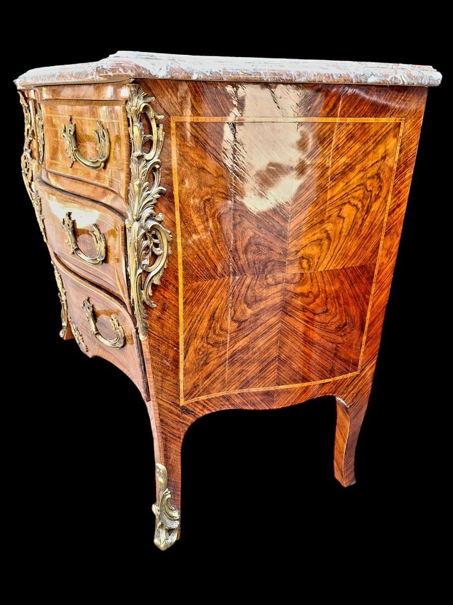 Commode Louis XV style marquetry