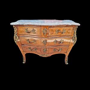 Commode Louis XV style marquetry
