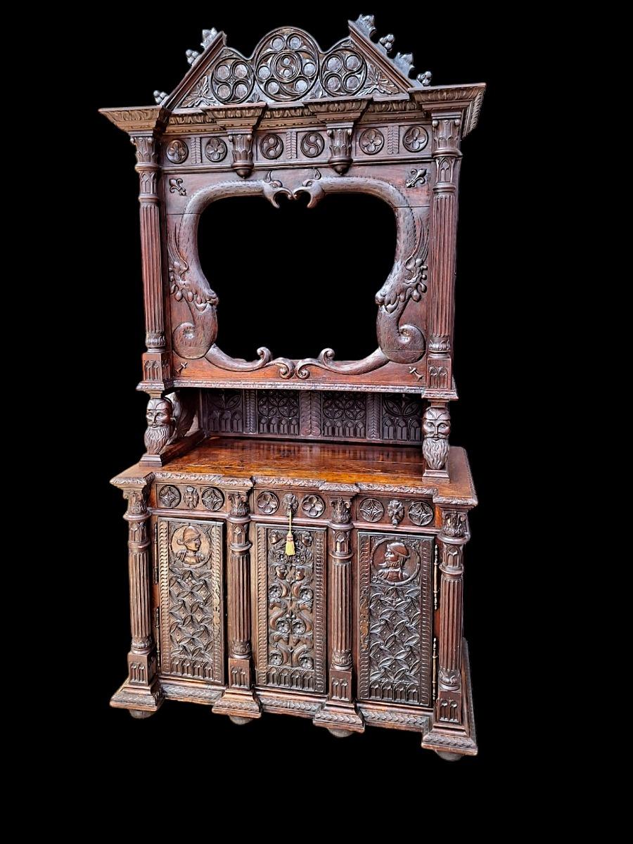 Gothic revival display cabinet