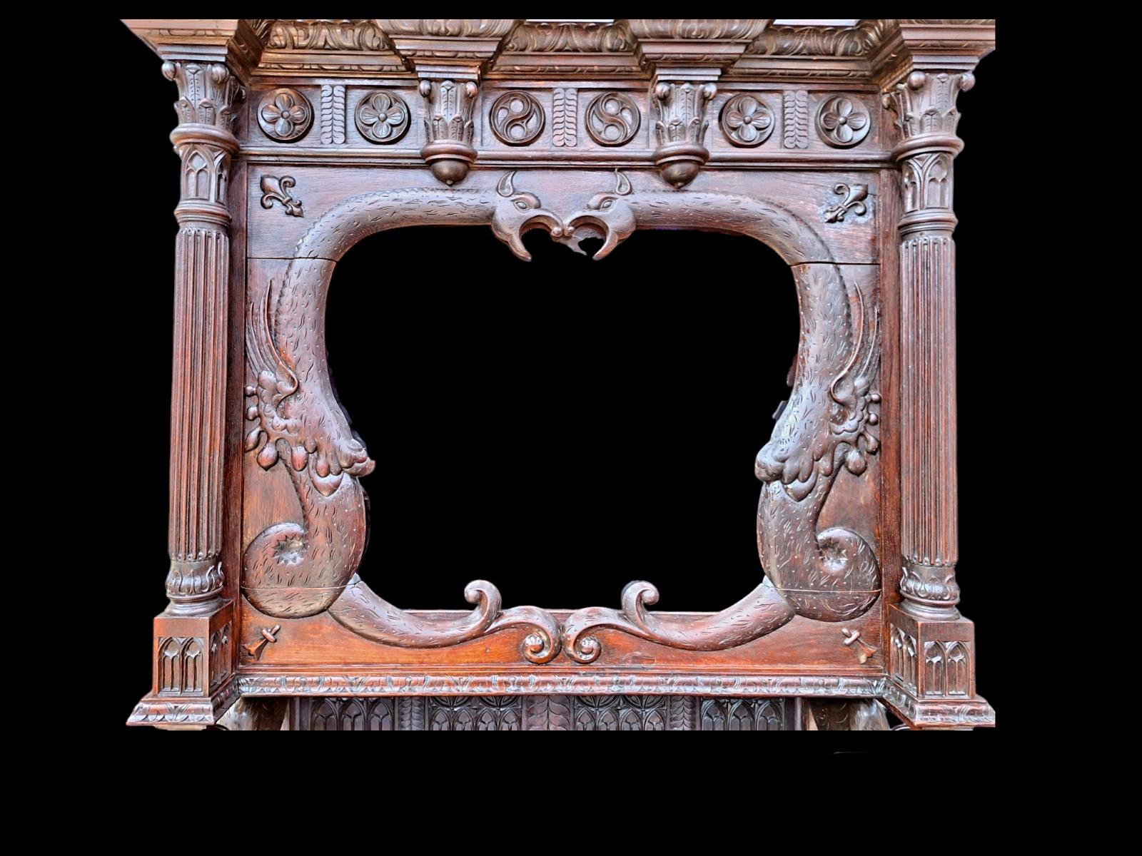 Gothic revival display cabinet