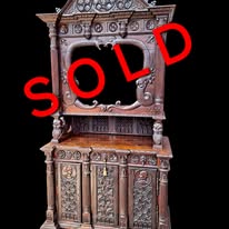 Gothic revival display cabinet