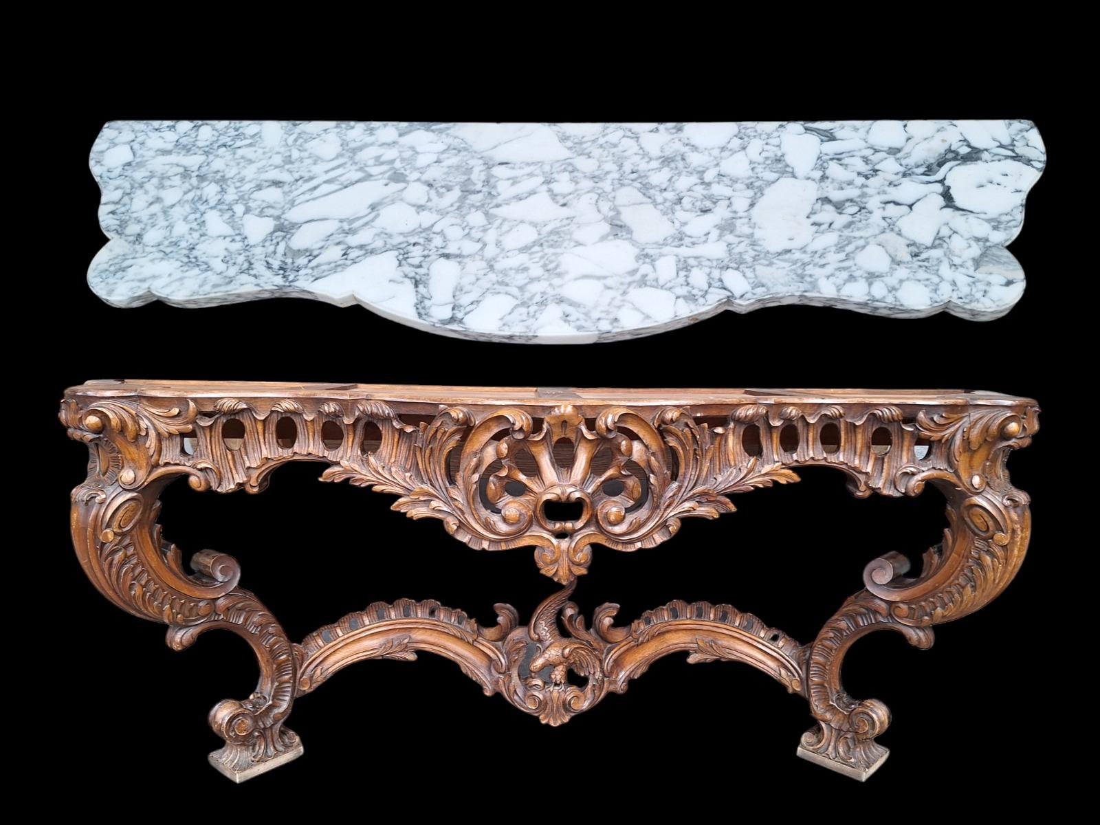 Louis XV style console.