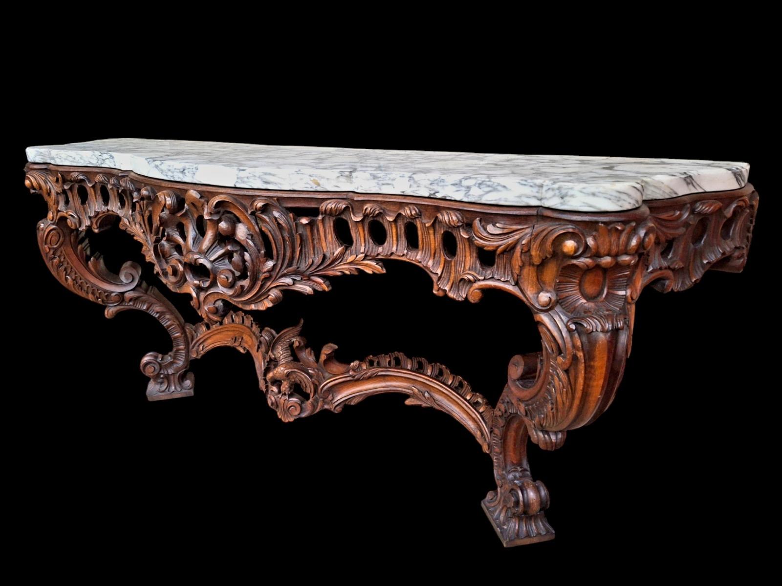 Louis XV style console.