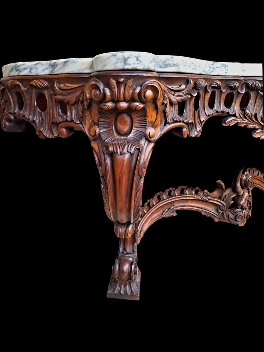 Louis XV style console.