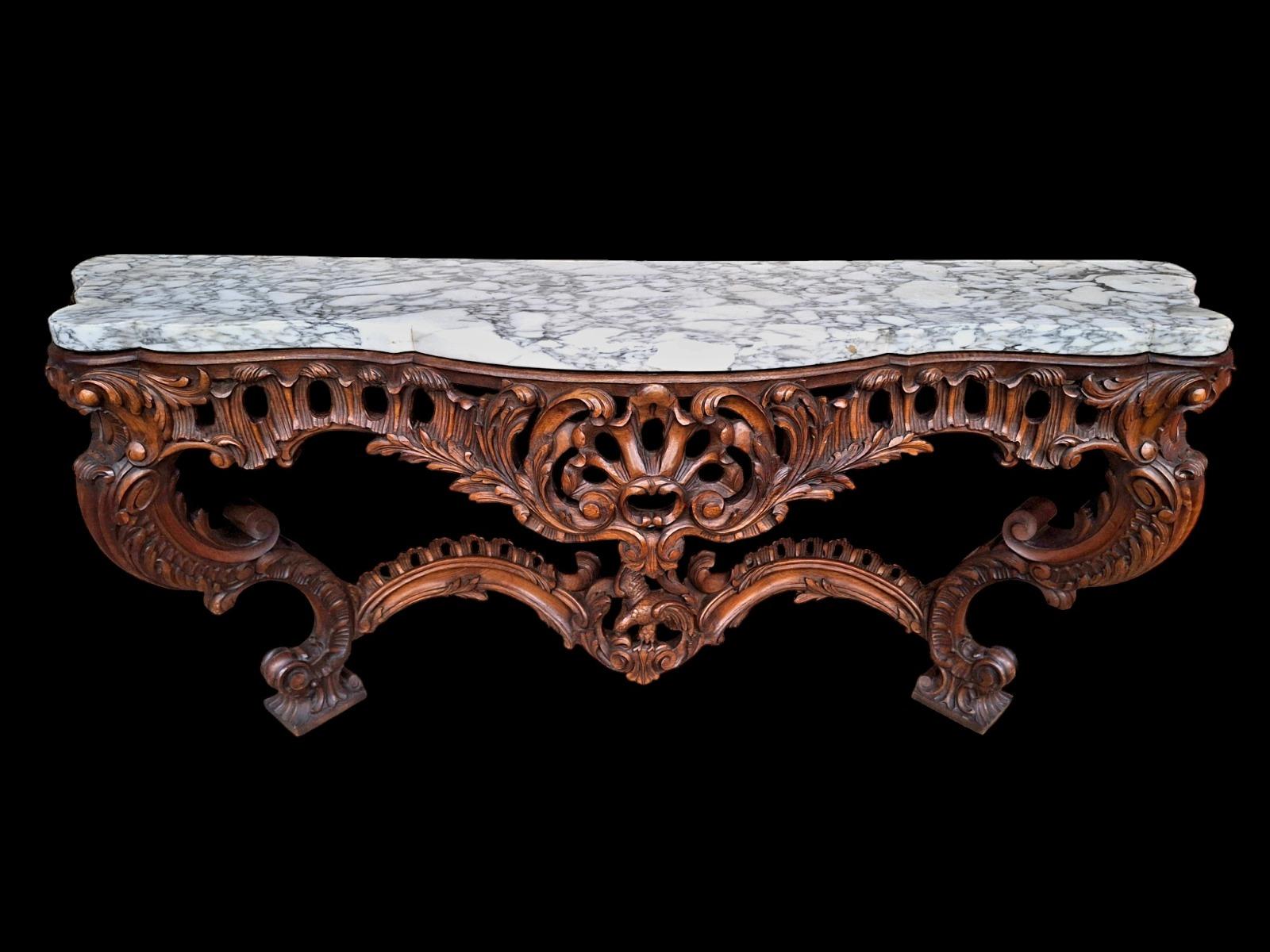 Louis XV style console.