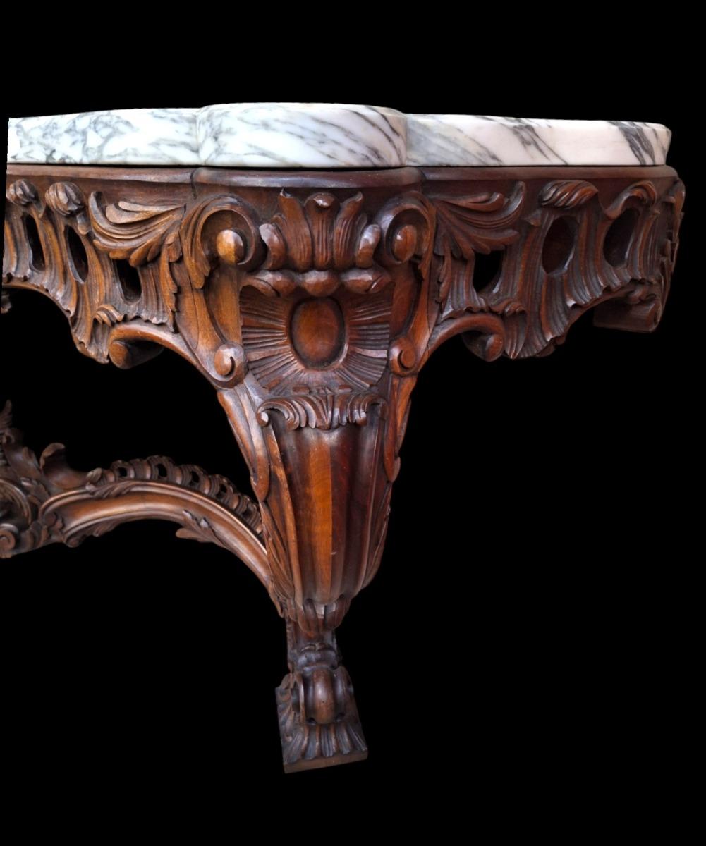 Louis XV style console.