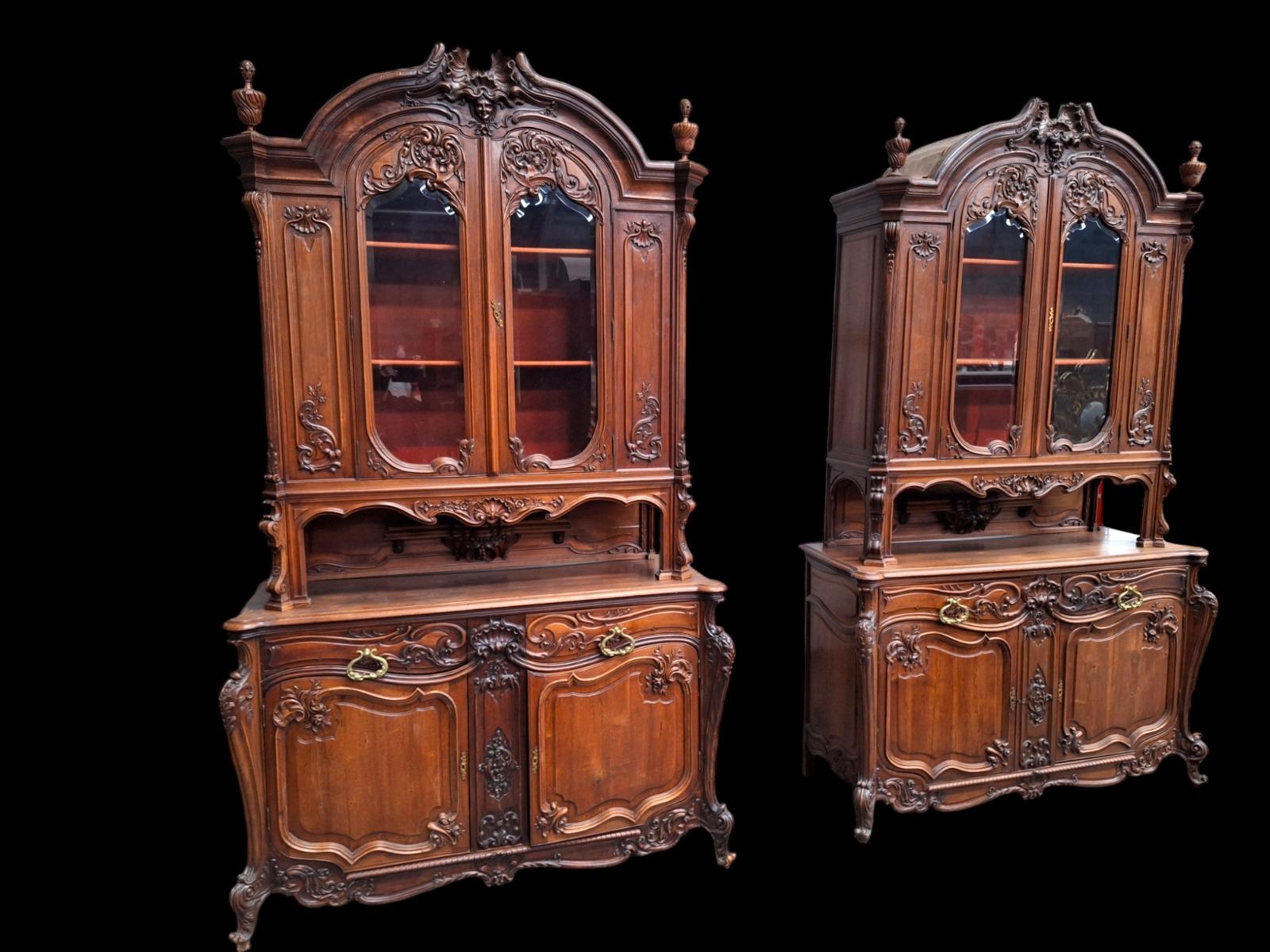 Pair of wallnut cabinets. TOP quality!!